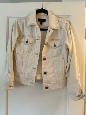 J. Crew Cream Denim Jacket